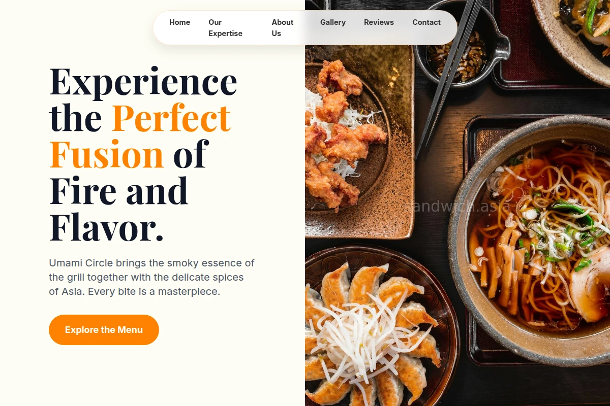 Grill Asian Fusion Food