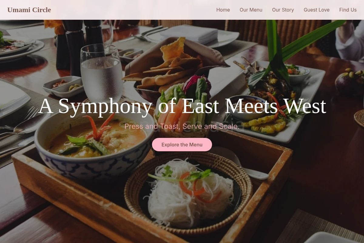 Savory Asian Fusion Food